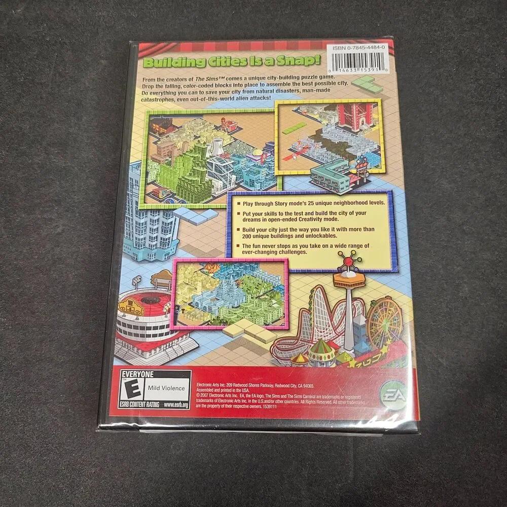 The Sims Carnival SnapCity PC Game New Sealed Vintage 2007 EA Games